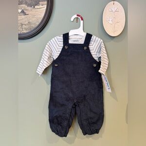 CARTERS JUST ONE YOU Baby boy overall and T-shirt set